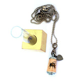 bee cork necklace