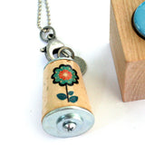 cork flower necklace
