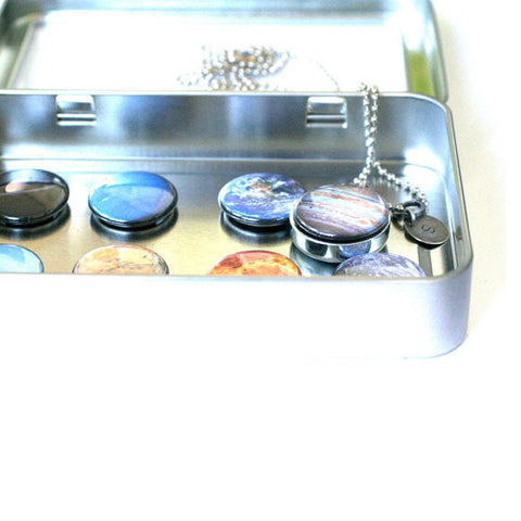 Solar System Magnetic Locket Necklace